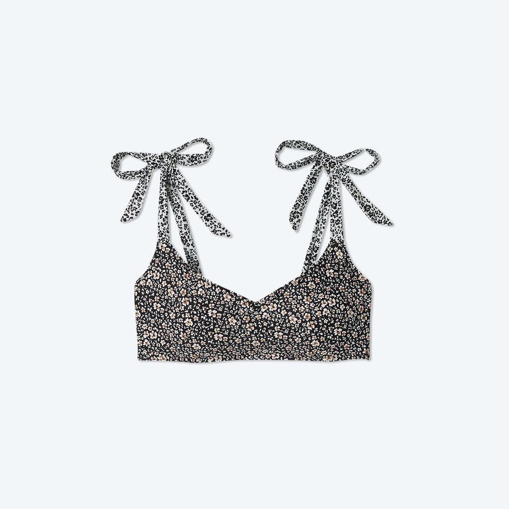 NWOT Summersalt Tie Marina Bikini Top size 2